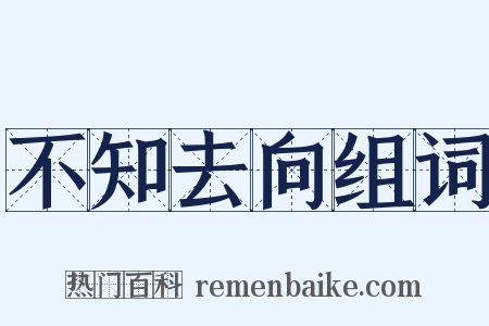 不知去向组词是什么意思的图片